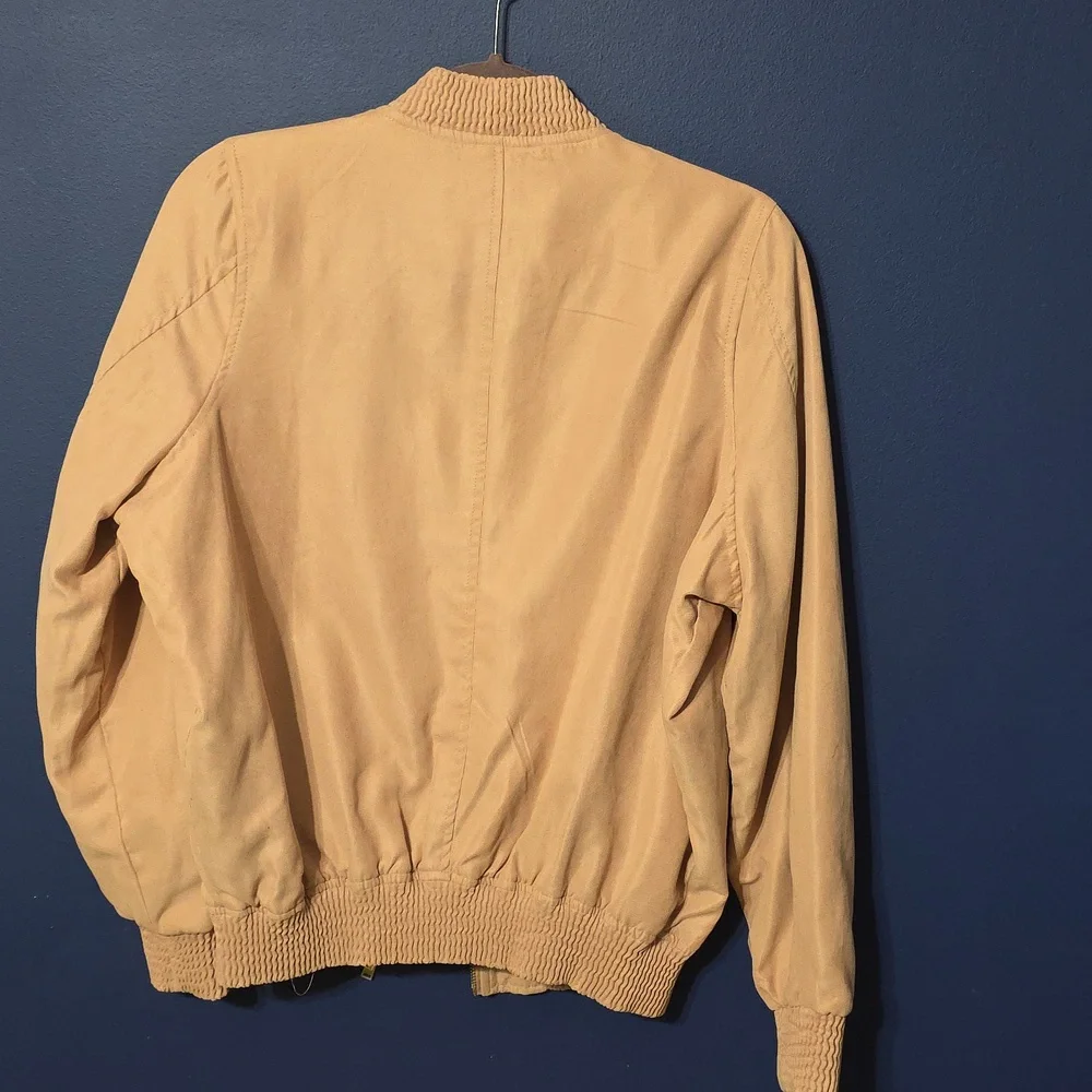 Odyn Embroidered Bomber Jacket Full Zipper Side Pockets Size 1X - Picture 4 of 4